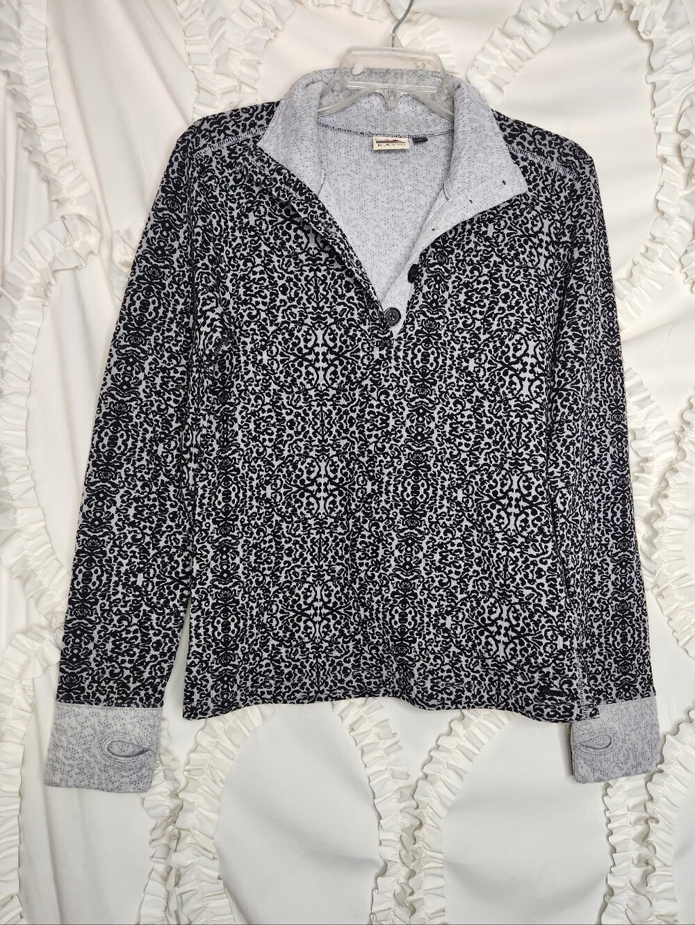 KAVU Lopez Long Sleeve Shirt Button Sweater Sz Large